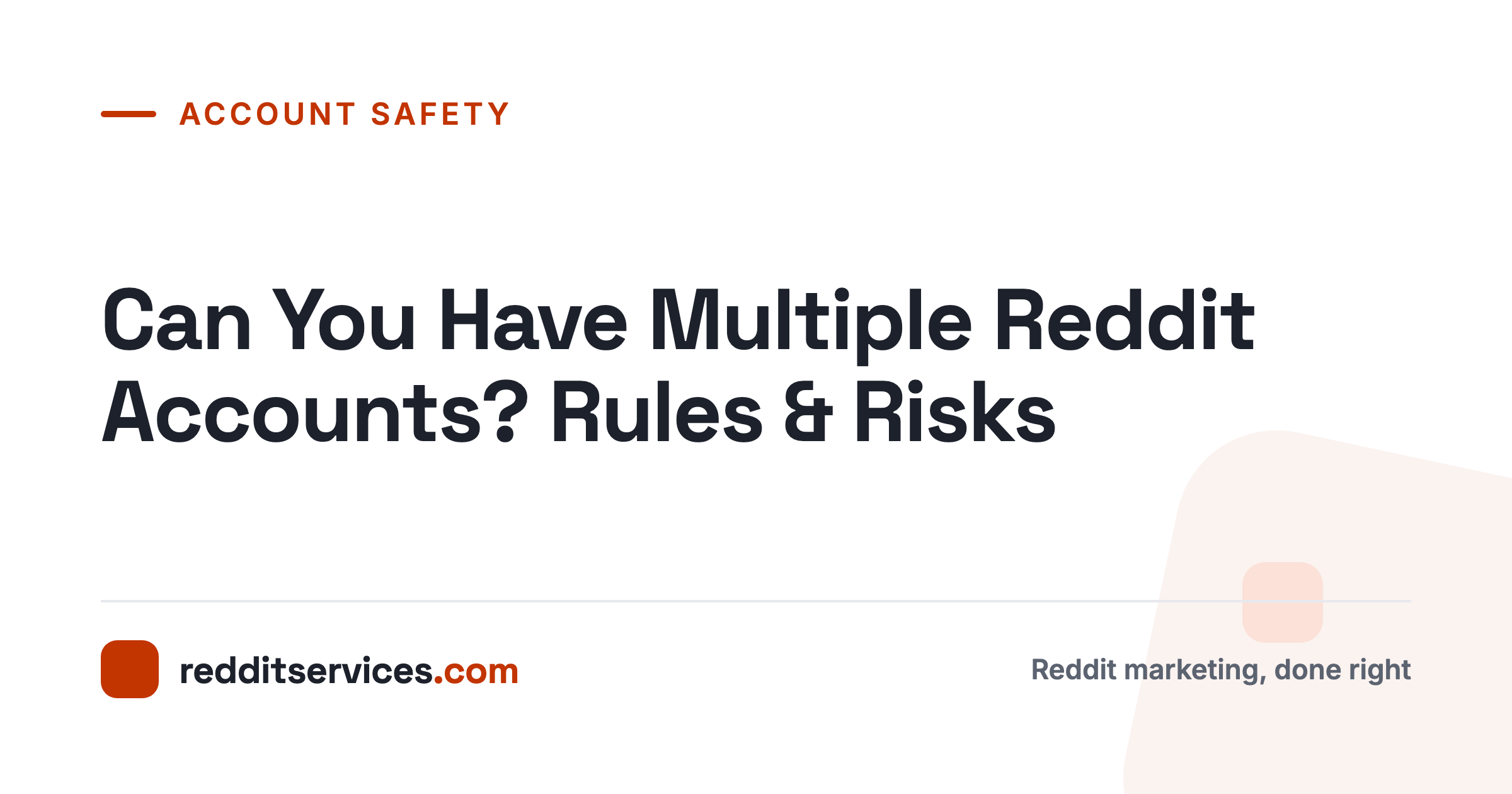 Can You Have Multiple Reddit Accounts? Rules & Risks