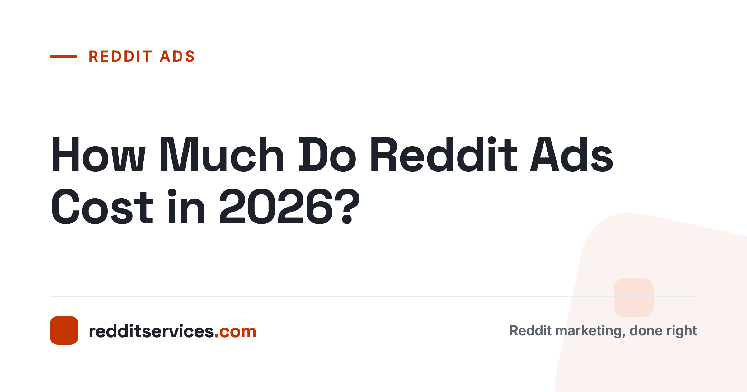 How Much Do Reddit Ads Cost in 2026?