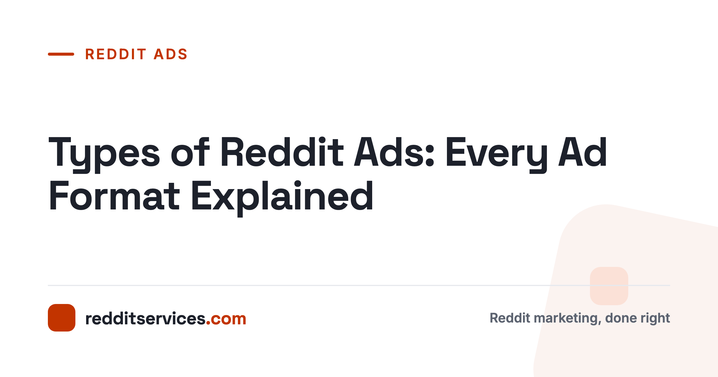 Types of Reddit Ads: Every Ad Format Explained